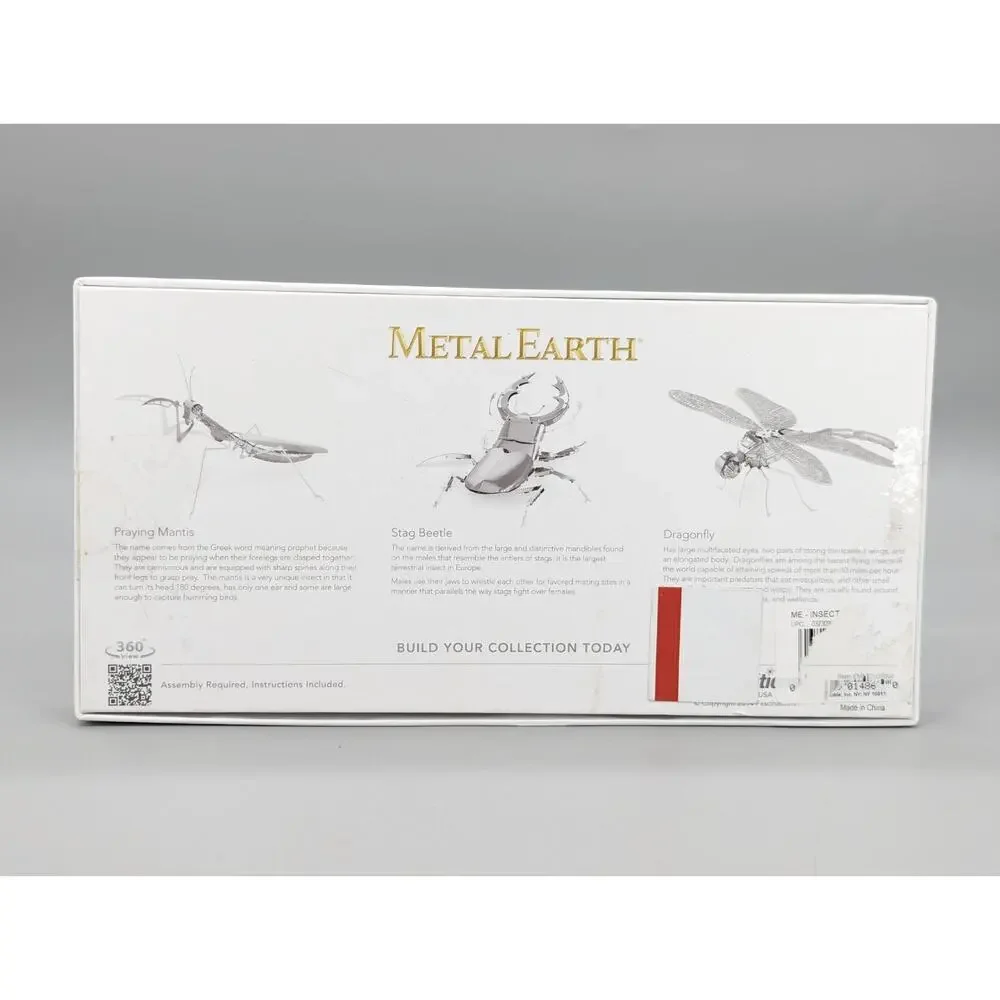 Metal Earth Insects Metal Sheets DIY 3D Models Praying Mantis & Dragonfly Only